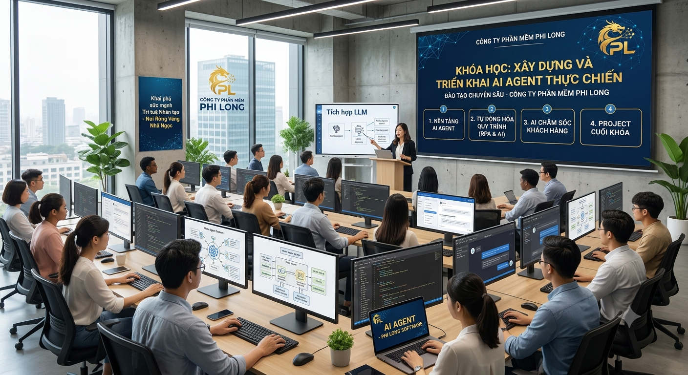 ĐÀO TẠO AI AGENT HÀ TĨNH – XÂY DỰNG AI AGENT VÀ TỰ ĐỘNG HÓA DOANH NGHIỆP