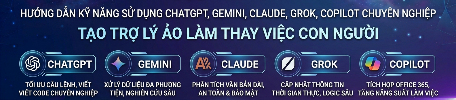 Banner thông tin Đào Tạo AI Hà Tĩnh
